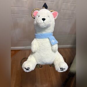 Giftable  Very Cute Snow bear  Toy Clinker & Squeaker  11”